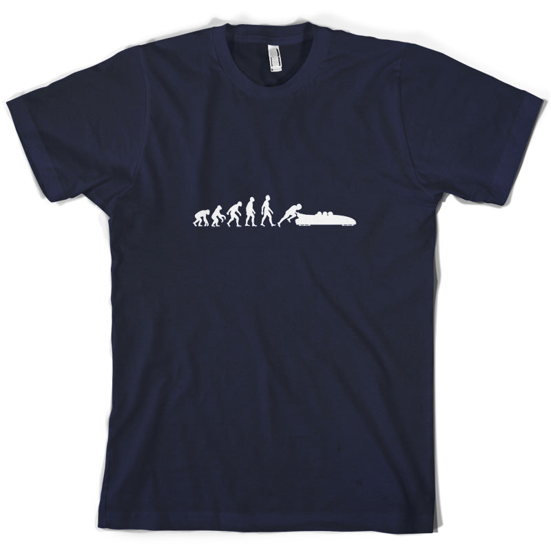 Evolution of Man Bobsleigh T Shirt