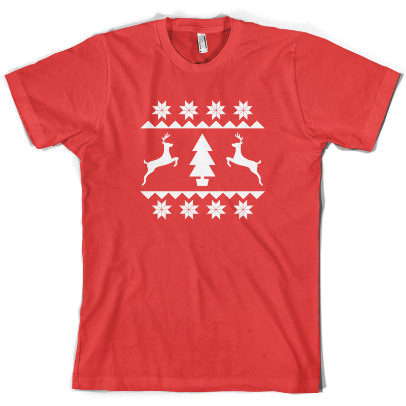 Christmas Stitch Design T Shirt