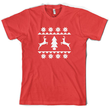 Christmas Stitch Design T Shirt