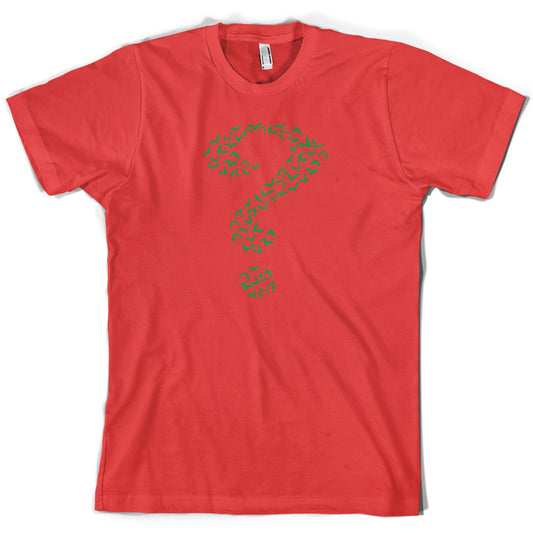 Green Bat Question Mark T Shirt