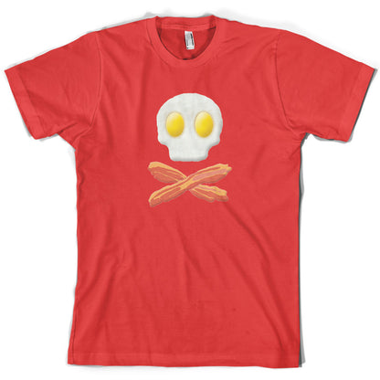 Eggs Bacon Skull and Bones T Shirt