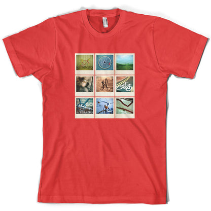 Go Cycling Photo Collage T Shirt