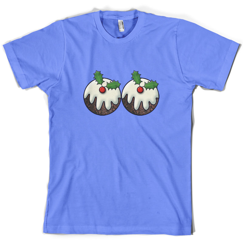 Christmas Pudding Boobs T Shirt