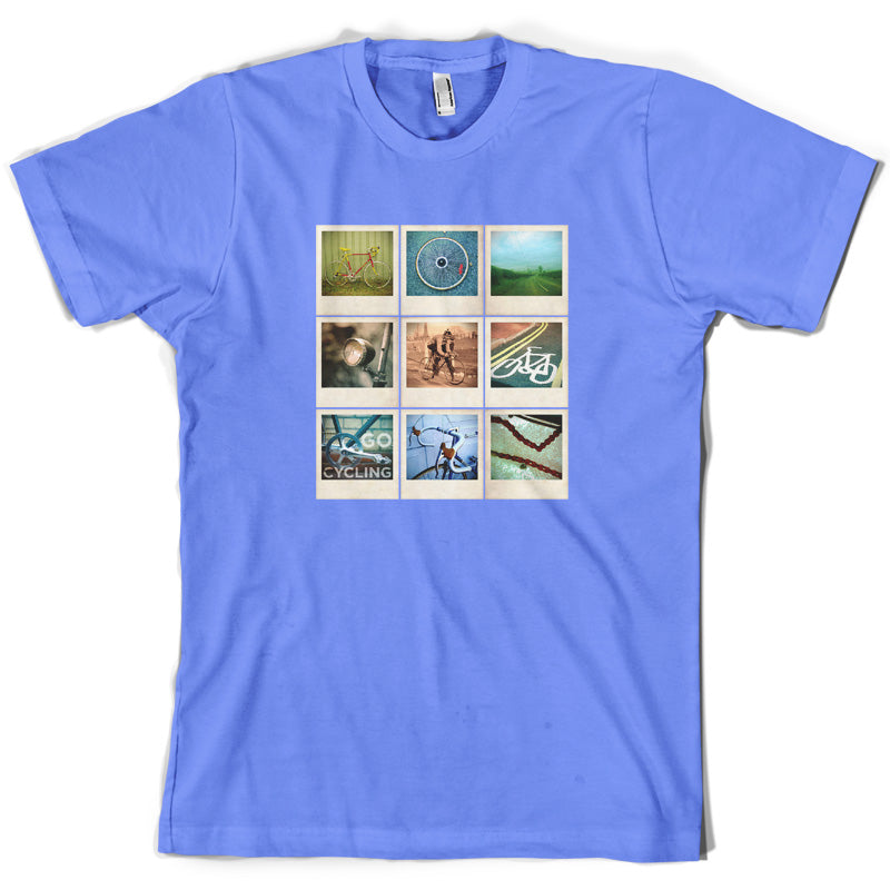 Go Cycling Photo Collage T Shirt