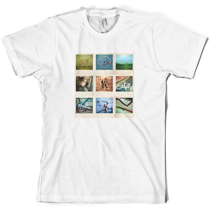 Go Cycling Photo Collage T Shirt