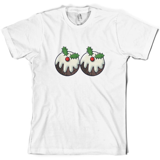 Christmas Pudding Boobs T Shirt