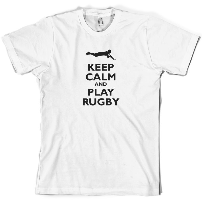 Keep Calm and Play Rugby T Shirt