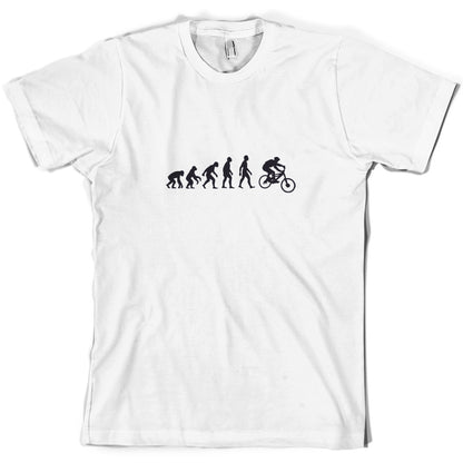 Evolution Of Man Mountain Bike T Shirt