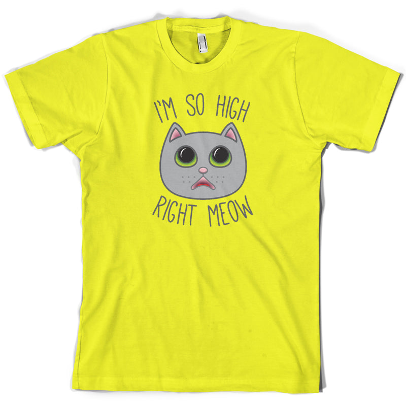 I'm So High Right Meow T Shirt