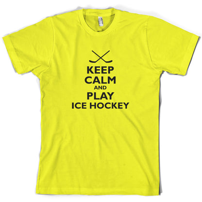 Keep Calm and Play Ice Hockey T Shirt