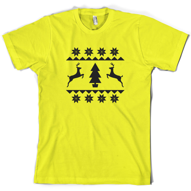 Christmas Stitch Design T Shirt