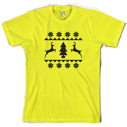 Christmas Stitch Design T Shirt