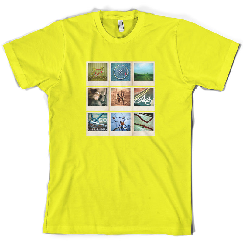 Go Cycling Photo Collage T Shirt