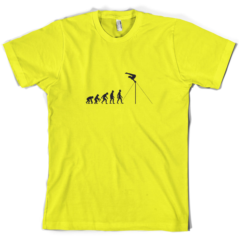 Evolution Of Man Horizontal Bars T Shirt