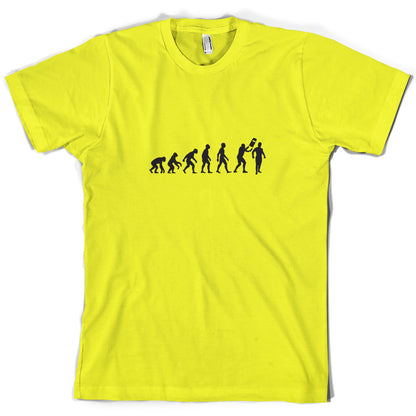 Evolution Of Man Wrestling T Shirt