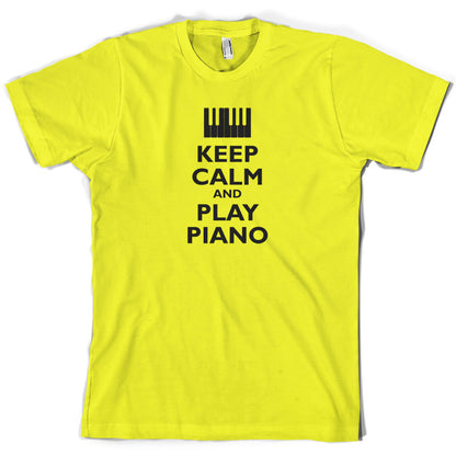 Keep Calm and Play Piano T Shirt