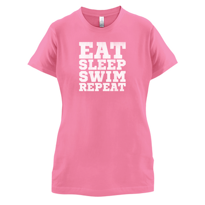 Eat Sleep Swim Repeat T Shirt
