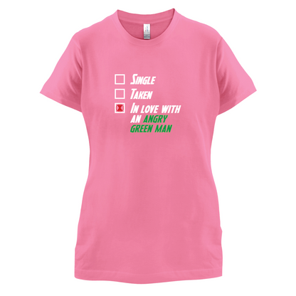 Single Taken Angry Green Man T Shirt