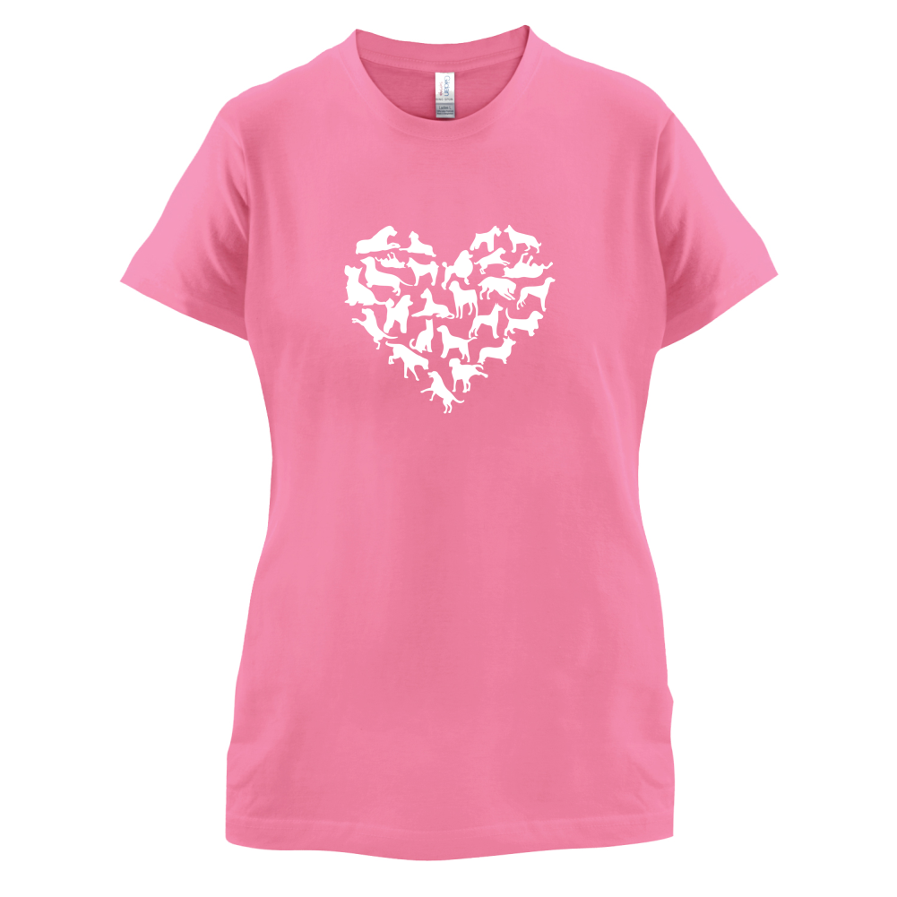 Love Heart Dogs T Shirt
