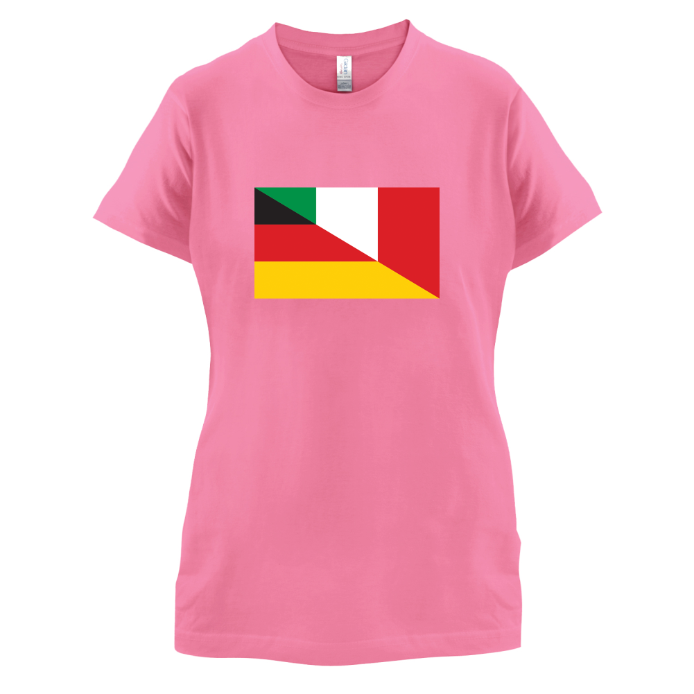Half German Half Italian Flag T Shirt