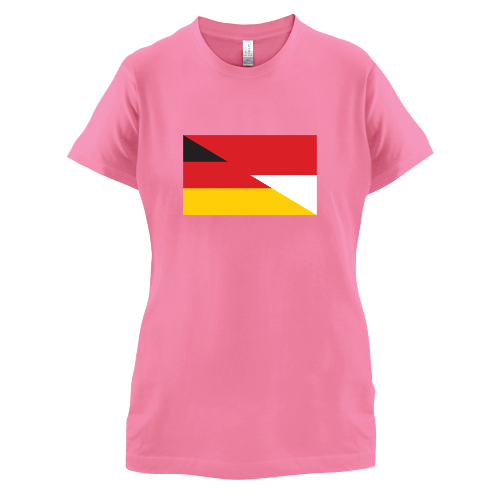 Half German Half Polish Flag T Shirt