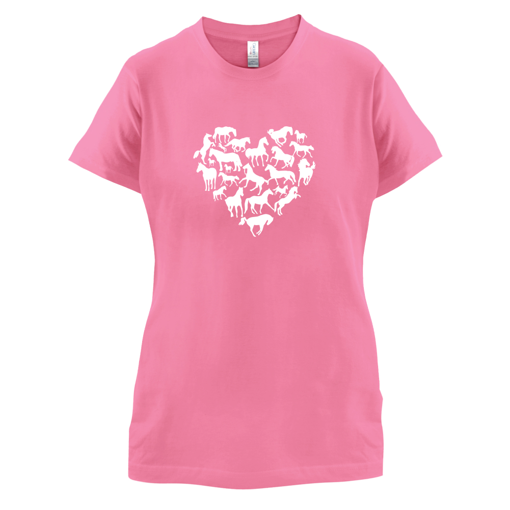 Love Heart Horse T Shirt