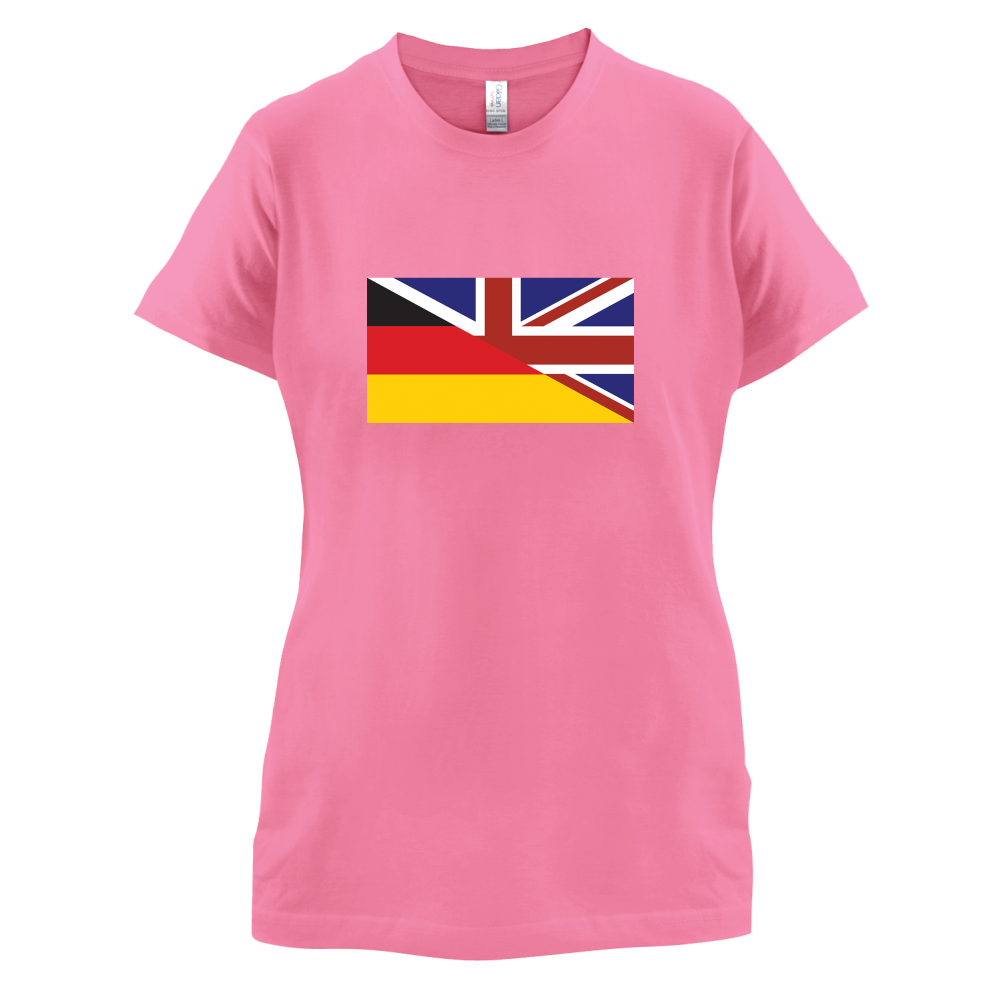 Half German Half British Flag T Shirt