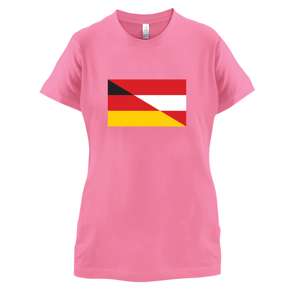 Half German Half Austrian Flag T Shirt