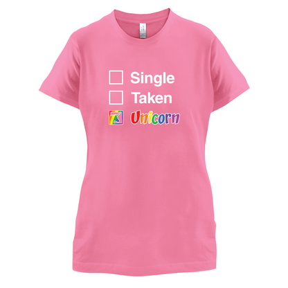 Single Taken Unicorn T Shirt