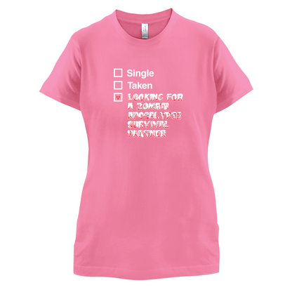 Single Taken Zombie Apocalypse T Shirt