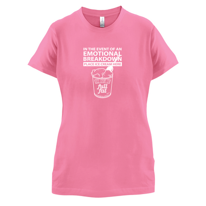 Emotional Breadown Place Ice Cream Here T Shirt