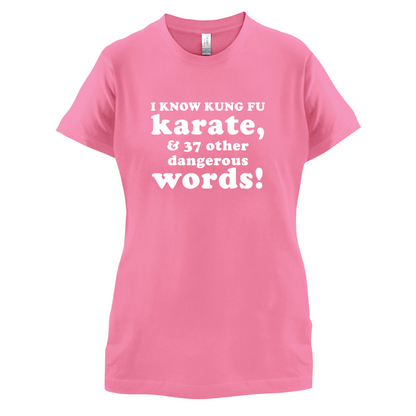I Know Karate And 37 Other Dangerous Words T Shirt