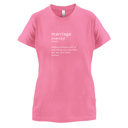 Funny Definition Marriage T Shirt
