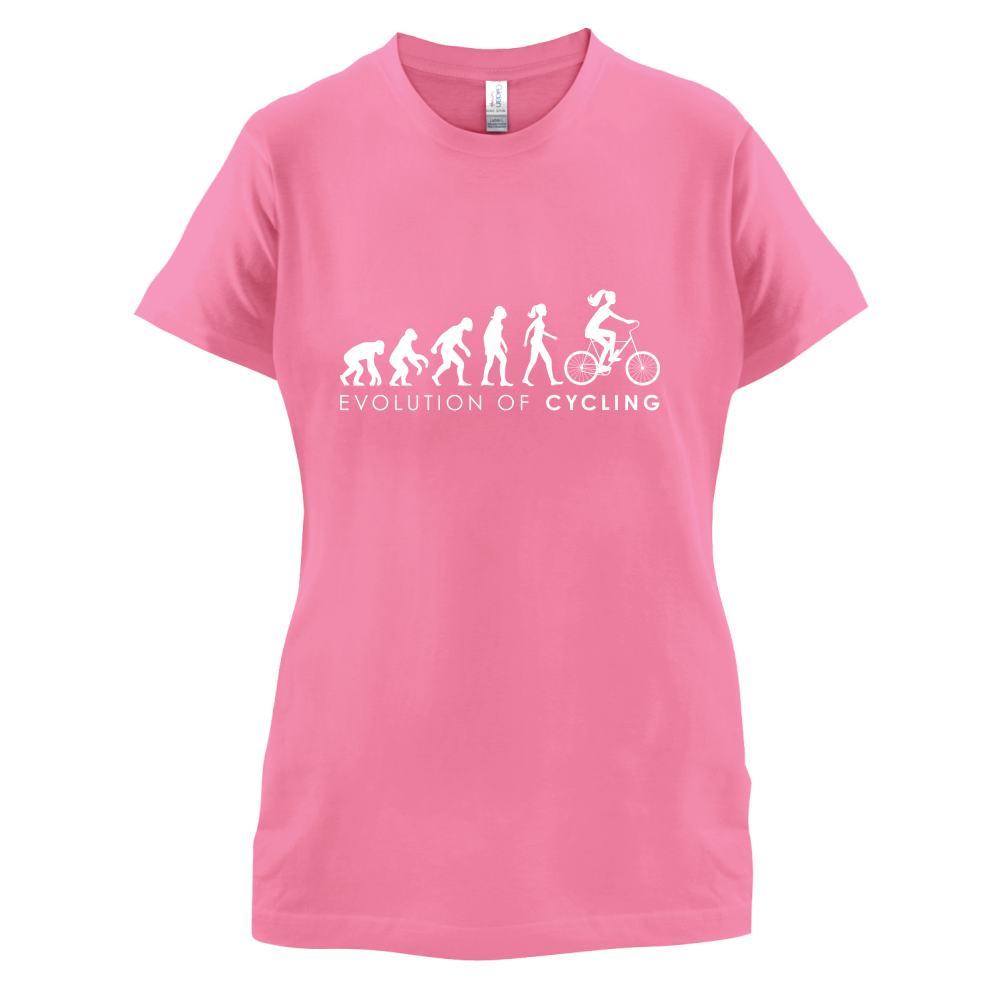 Evolution Of Woman Cycling T Shirt