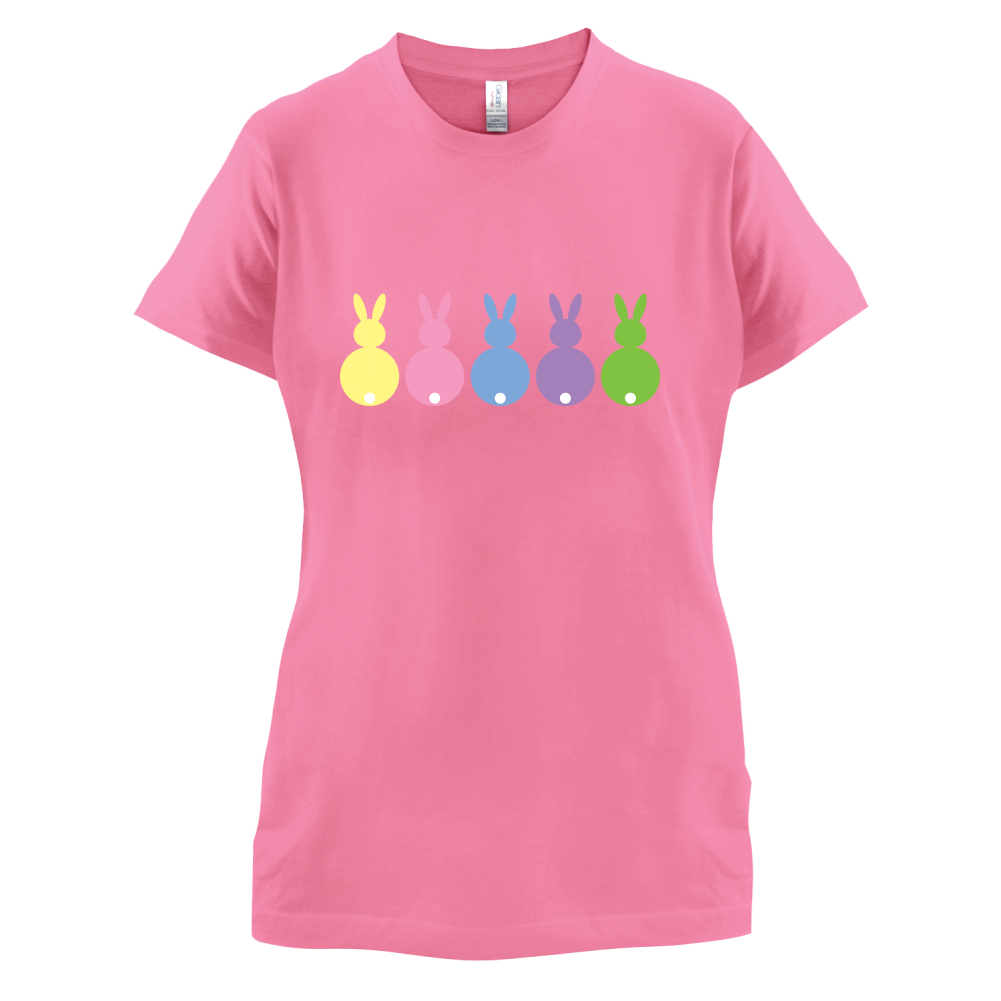 Multi Colour Easter Bunny's T Shirt