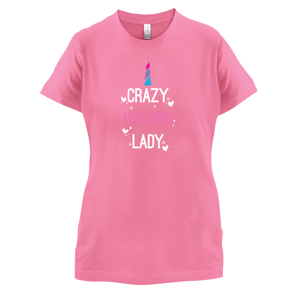 Crazy Unicorn Lady T Shirt