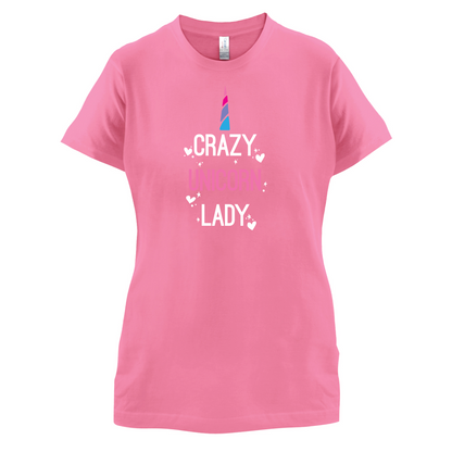 Crazy Unicorn Lady T Shirt