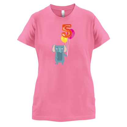 5th Birthday Elephant T Shirt