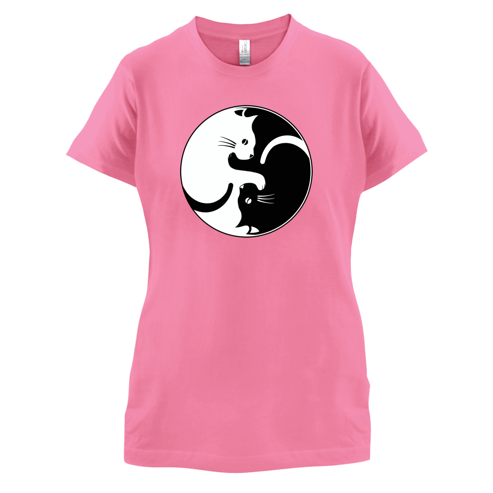 Yin Yang Cat T Shirt