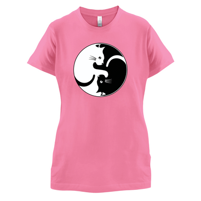 Yin Yang Cat T Shirt
