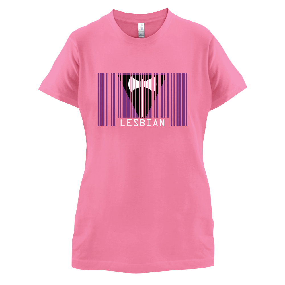LGBT Barcode Flags - Lesbian T Shirt