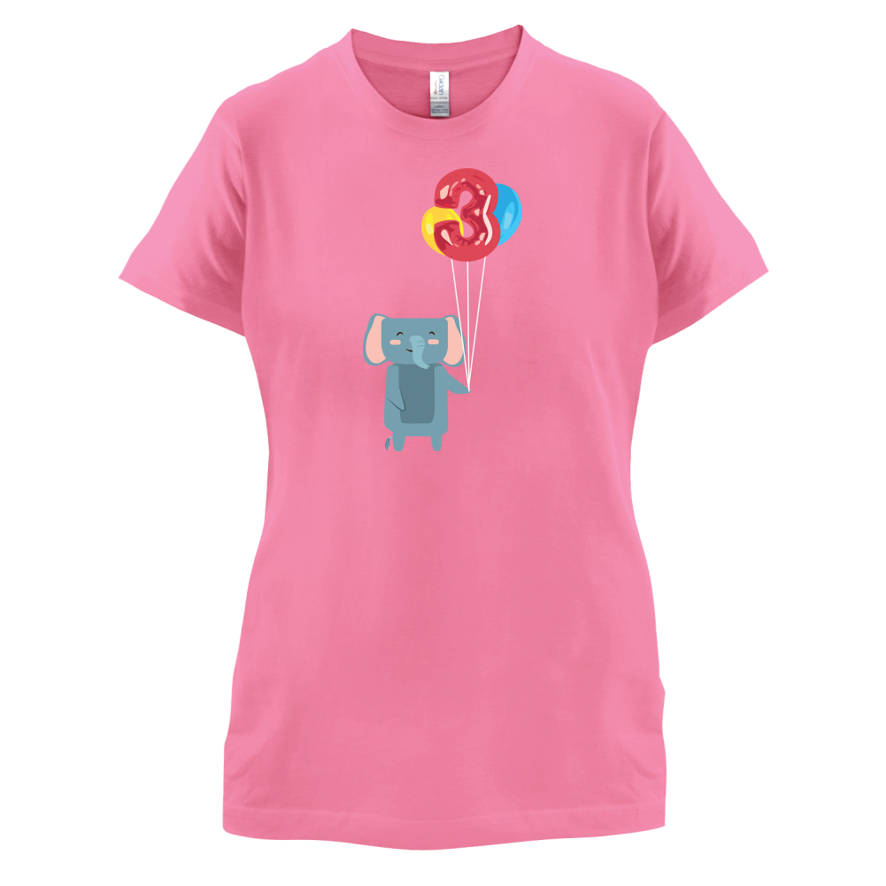 3rd Birthday Elephant T Shirt