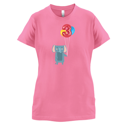 3rd Birthday Elephant T Shirt