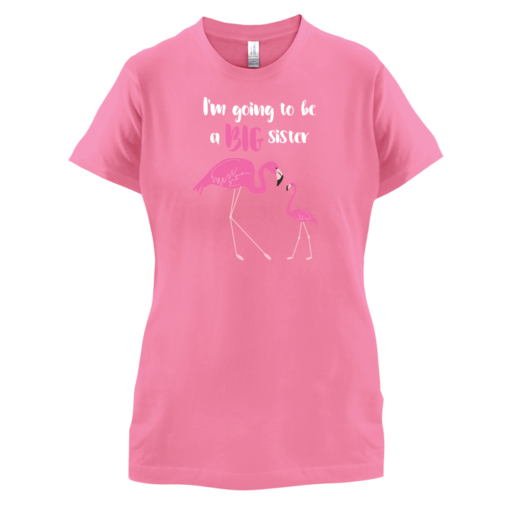 Big Sister Flamingo  T Shirt