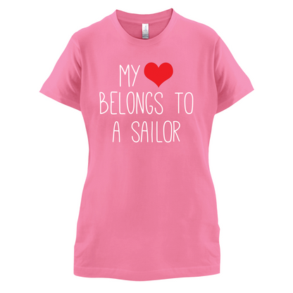 My Heart Belongs To A Sailor T Shirt