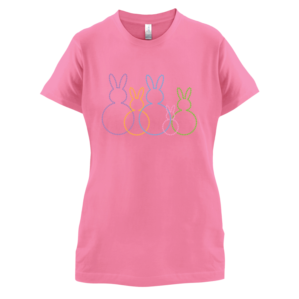 Bunny Family Outline T Shirt
