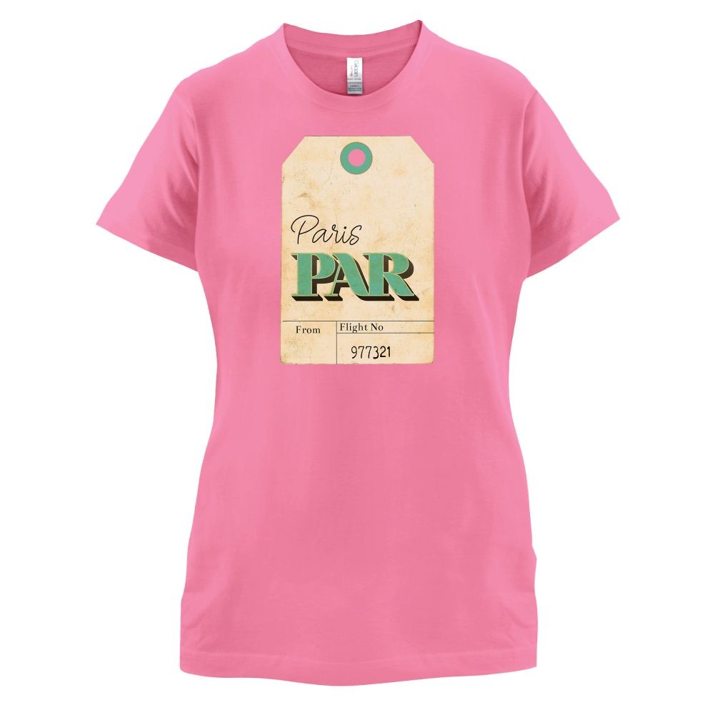 Paris Travel Tag T Shirt