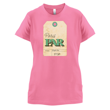 Paris Travel Tag T Shirt