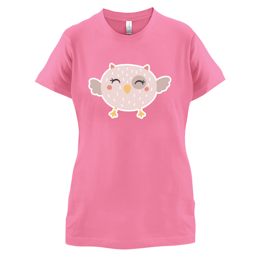 Smiley Face Baby Owl T Shirt