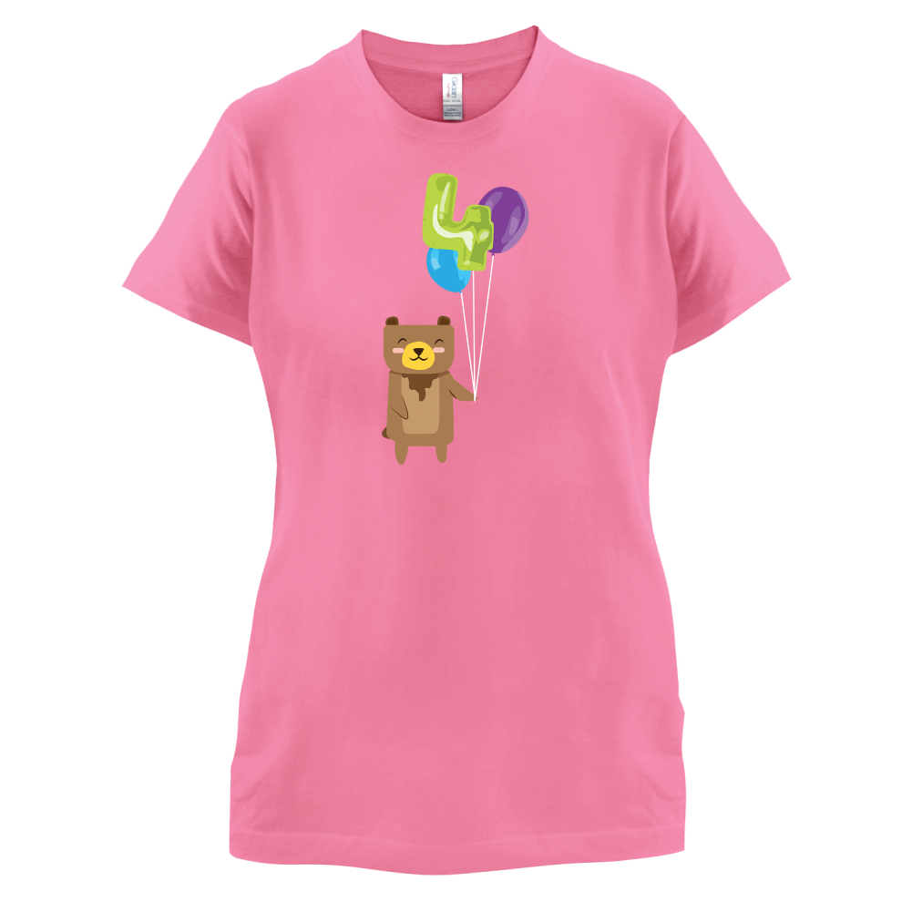 4th Birthday Bear T Shirt